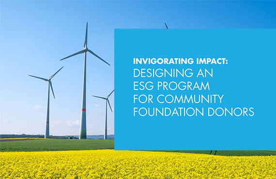 Invigorating Impact: Designing an ESG Program for Community Foundation Donors